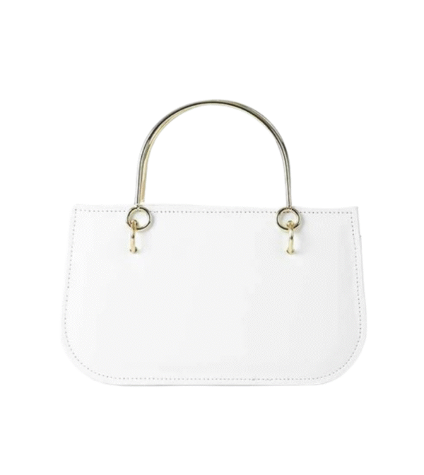 White Plain Hand Bag - Image 1