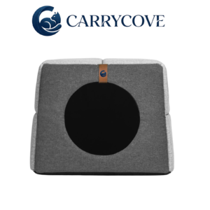 Carrycove 2-in-1 Modern Cat Bed – Convertible Cave & Open Bed